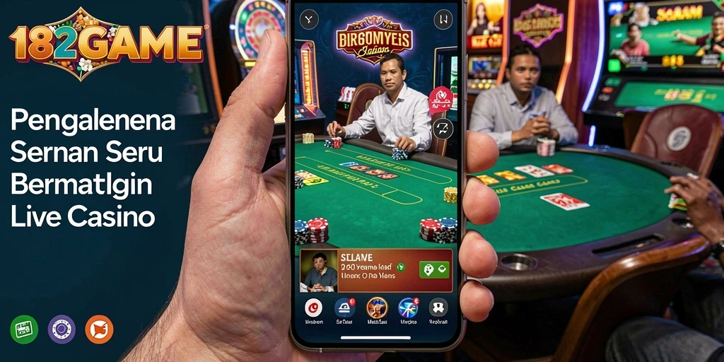 Tampilan gameplay yang menarik dari 182GAME Live Casino.
