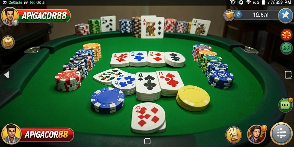 Tampilan gameplay Gaple yang seru dan interaktif di APIGACOR88.