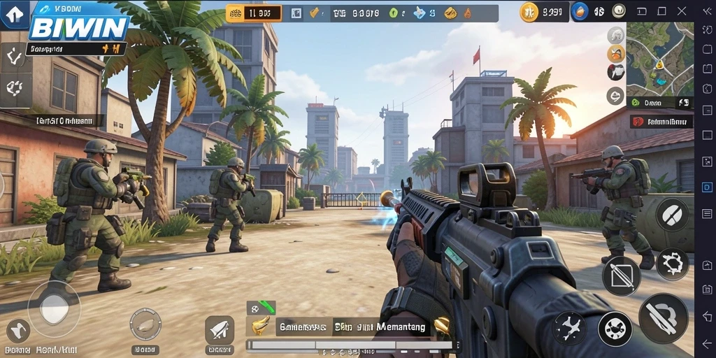 Tampilan gameplay seru BIWIN yang menegangkan dan penuh aksi.