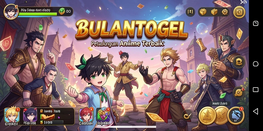 Screenshot BULANTOGEL menampilkan karakter anime dalam aksi seru.