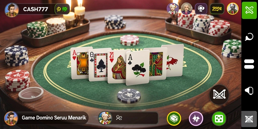 Tampilan gameplay Domino yang mengasyikkan dan penuh strategi.