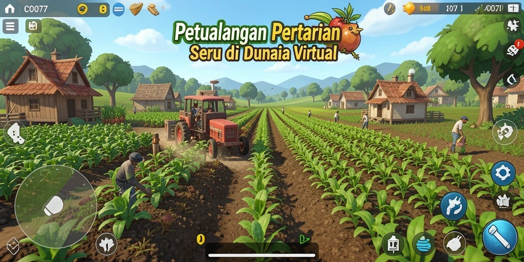 Gameplay seru COO77 yang menampilkan proses bertani yang mendebarkan.