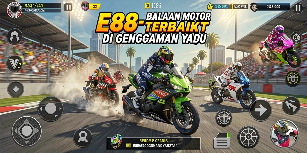 Tampilan screenshot gameplay E88 yang memukau dan menegangkan.