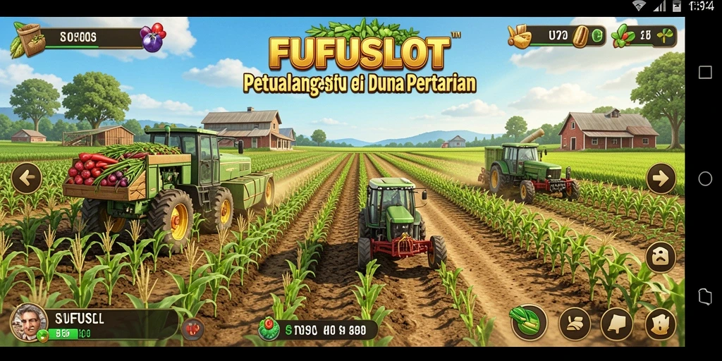 Tampilan gameplay seru saat mengelola pertanian dan peternakan.