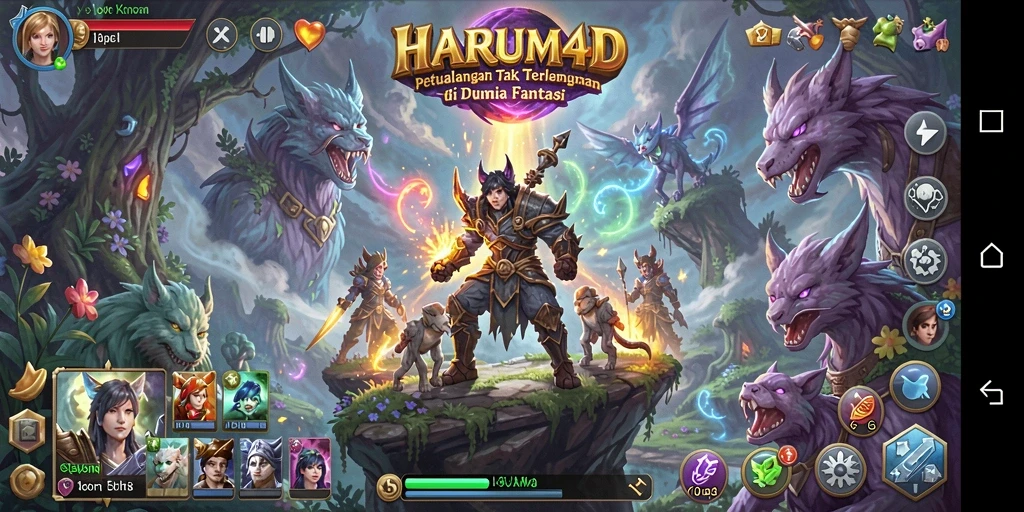 Gambaran penuh aksi dari gameplay petualangan HARUM4D.