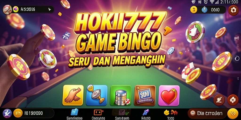 Screenshot gameplay HOKI777 menampilkan suasana seru permainan Bingo.