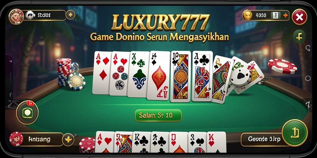 Screenshot gameplay yang menampilkan suasana seru dalam LUXURY777.