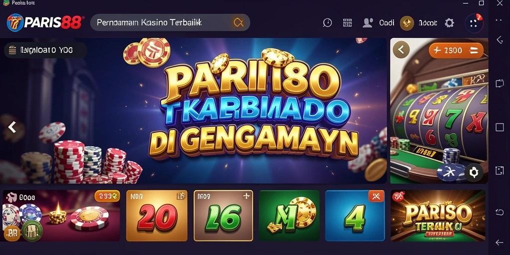 Tampilan gameplay memikat di PARIS88 dengan berbagai pilihan permainan Kasino.