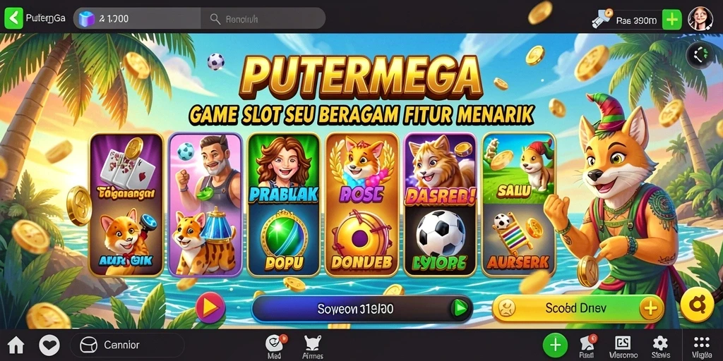 Gameplay seru PUTERMEGA dengan berbagai tema slot yang menarik.