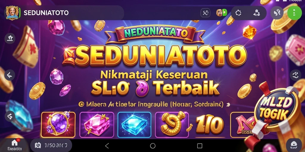 Screenshot gameplay SEDUNIATOTO dengan tampilan menarik dan slot yang menggoda.