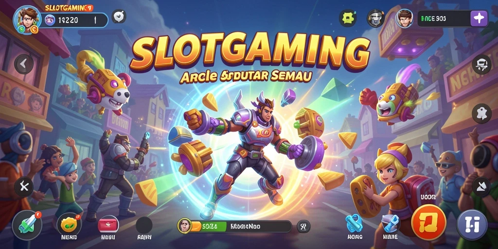 Tangkapan layar permainan SLOTGAMING menampilkan aksi seru dalam gameplay Arcade.
