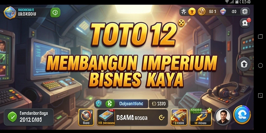 Tampilan gameplay TOTO12 yang mendebarkan dan penuh strategi bisnis.