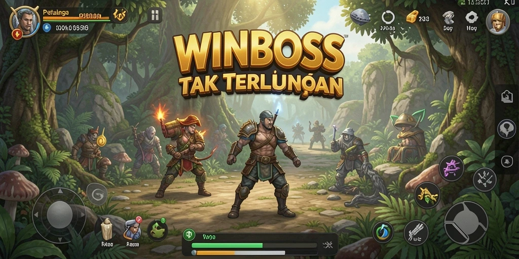 Tangkapan layar gameplay menampilkan petualangan seru di dunia <strong>WINBOSS</strong>.